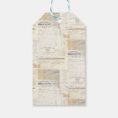 Fleur de Lis  Frans Huwelijkscadeau Label Cadeaulabel (Achterkant)