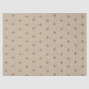 Fleur de Lis  Frans Pattern Brown Tissuepapier