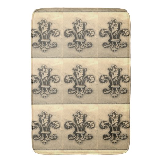  Fleur de Lis-Franse geïnspireerde Bath Rug Badmat (Voorkant Verticaal)