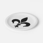 Fleur de Lis French Paper Borden Papieren Bordje (Gekanteld)