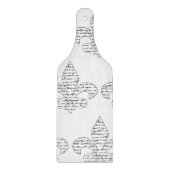 Fleur de Lis French Script Snijplank (Voorkant)
