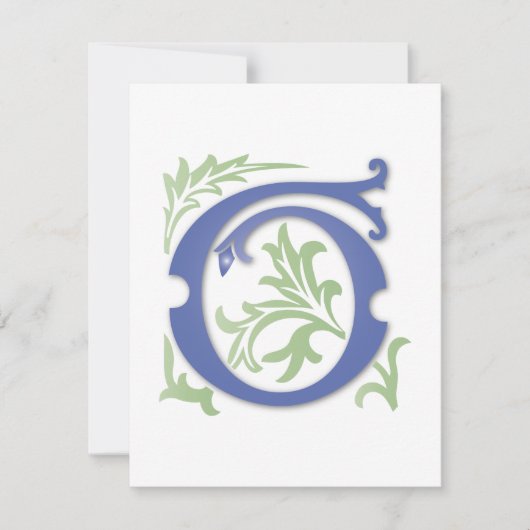 Fleur-de-lis G Monogram Kaart (Voorkant)