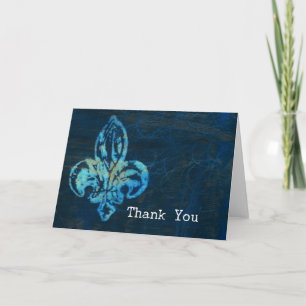 Fleur-de-lis Gemengde Media Dank u Bedankkaart