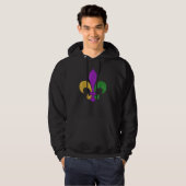 Fleur De Lis Glitter Effect Mardi Gras_3 Hoodie (Voorkant volledig)