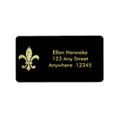Fleur De Lis Gold Leaf Etiket (Voorkant)
