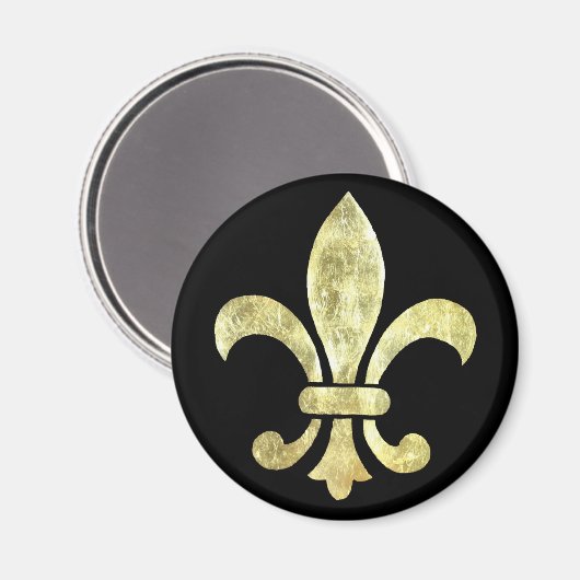 Fleur de Lis Gold Leaf Magneet (Voorkant / Achterkant)