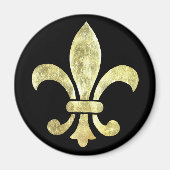 Fleur de Lis Gold Leaf Magneet (Voorkant)