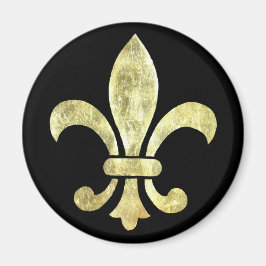 Fleur de Lis Gold Leaf Magneet