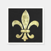 Fleur de Lis Gold Leaf Servet (Voorkant)