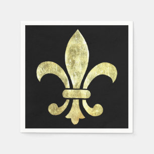 Fleur de Lis Gold Leaf Servet