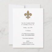 Fleur de Lis Gold met witte en zwarte omtrek Kaart (Voorkant)