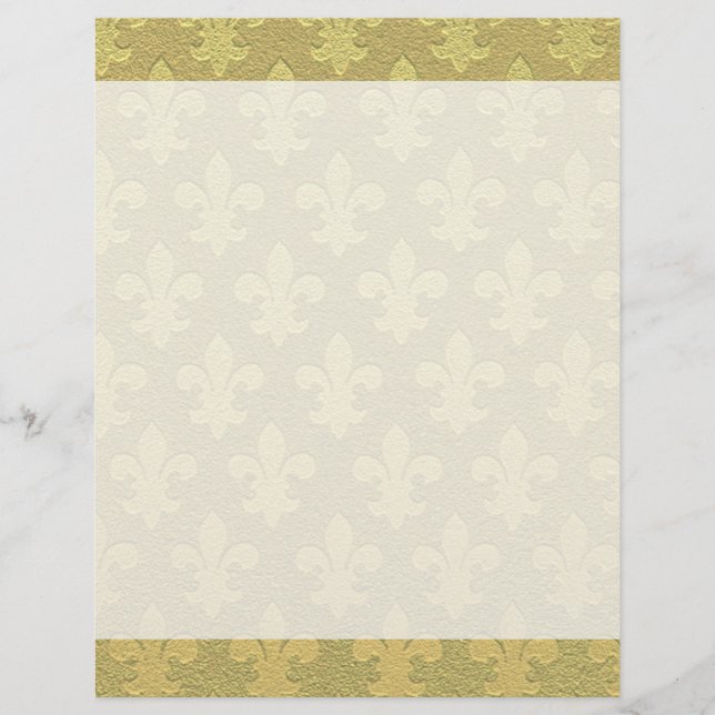 Fleur de lis golden elegant stijlvol (Voorkant)