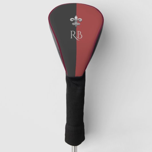 Fleur De Lis Golf Head Hoesje Golfheadcover (Voorkant)