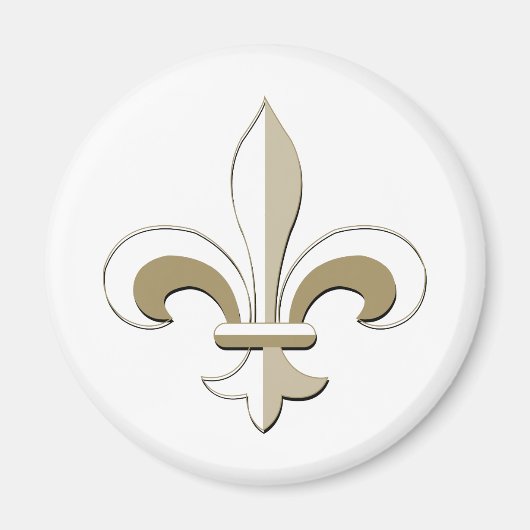 Fleur de lis - Goud Magneet (Voorkant)