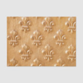 fleur de lis, goudbeschilderd hout,  hout tissuepapier (Voorkant)