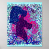Fleur-De-Lis Great Dane Poster (Voorkant)