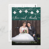 Fleur de Lis Green Lights | Foto's en Bedankt Briefkaart (Voorkant / Achterkant)