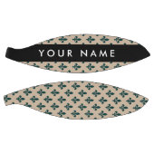 Fleur de Lis, Green on Beige, Royal, Your Name Basketbal (Panelen)