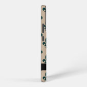 Fleur de Lis, Green on Beige, Royal, Your Name Samsung Galaxy Hoesje (Rechterkant)