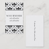 Fleur De Lis-grens Visitekaartje (Voorkant / Achterkant)