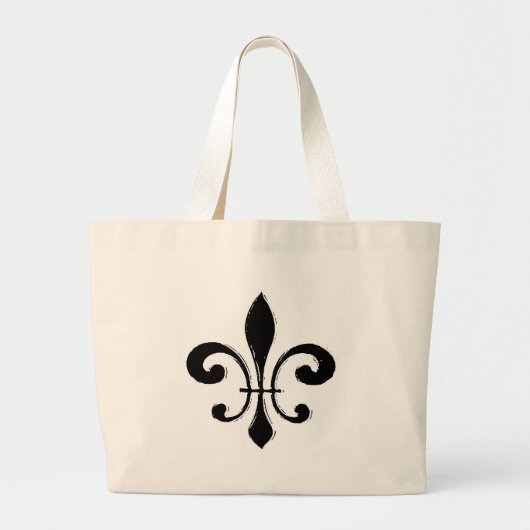 Fleur De Lis Grote Tote Bag (Voorkant)