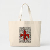fleur de lis grote tote bag (Voorkant)
