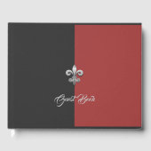 Fleur De Lis Guest Book Gastenboek (Voorkant)