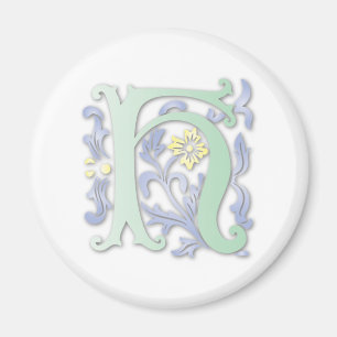 Fleur-de-lis H Monogram Magneet