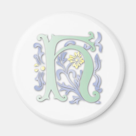 Fleur-de-lis H Monogram Magneet (Voorkant)