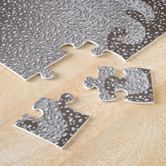 Fleur De Lis Heart Legpuzzel (Zijkant)