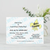 Fleur de Lis Het is een Jongen Baby shower Kaart (Staand voorkant)