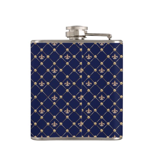 Fleur de Lis Heupfles (Achterkant)