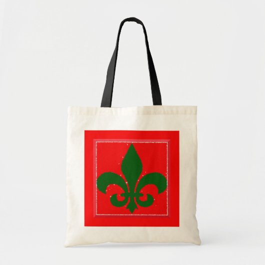 Fleur de Lis Holiday Bag Tote Bag (Voorkant)