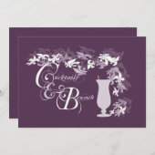 Fleur de Lis Hurricane Cocktails en Brunch Kaart (Voorkant / Achterkant)