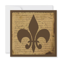  Fleur de Lis huwelijksuitnodiging