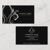 Fleur De Lis Icon-Visitekaartje Visitekaartje (Voorkant / Achterkant)