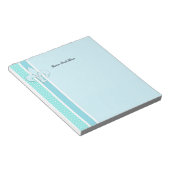 Fleur-de-Lis in blauw Notitieblok (Schuin)