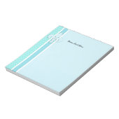 Fleur-de-Lis in blauw Notitieblok (Linkerzijde)