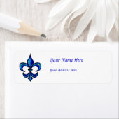 Fleur de Lis in Blue Etiket (Insitu)