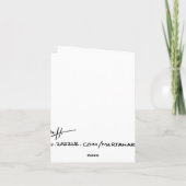 Fleur de Lis in Blue Kaart (Achterkant)