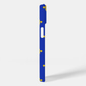 Fleur de Lis in de Royal Blue Phone Case (Achterkant / Rechts)