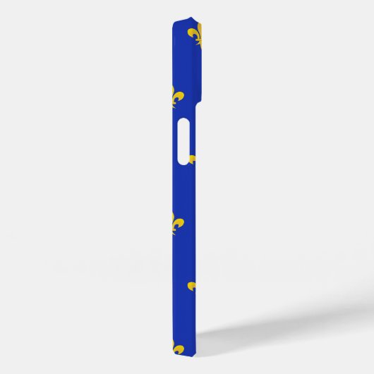 Fleur de Lis in de Royal Blue Phone Case (Achterkant / Rechts)