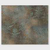 Fleur De Lis in een Rusty-achtergrond Cadeaupapier (Vlak)