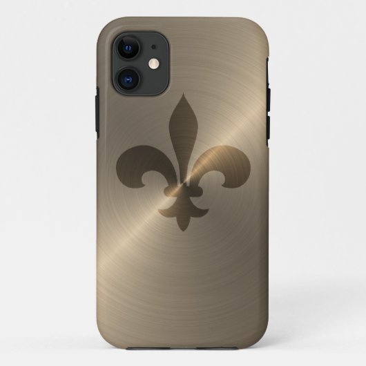 Fleur de Lis in Gold Case-Mate iPhone Case (Achterkant)