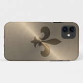 Fleur de Lis in Gold Case-Mate iPhone Case (Achterkant (horizontaal))