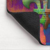 Fleur de Lis in Jewel Tones Muismat (Hoek)