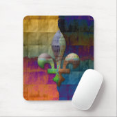 Fleur de Lis in Jewel Tones Muismat (Met muis)