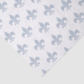 Fleur De Lis in Slate Blue Tissue Paper Tissuepapier (Detail)