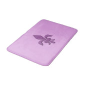Fleur de Lis in Violet Paars op Lavender Badmat (Gekanteld)