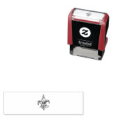 Fleur De Lis Ink Stamp Zelfinktende Stempel (In situ)